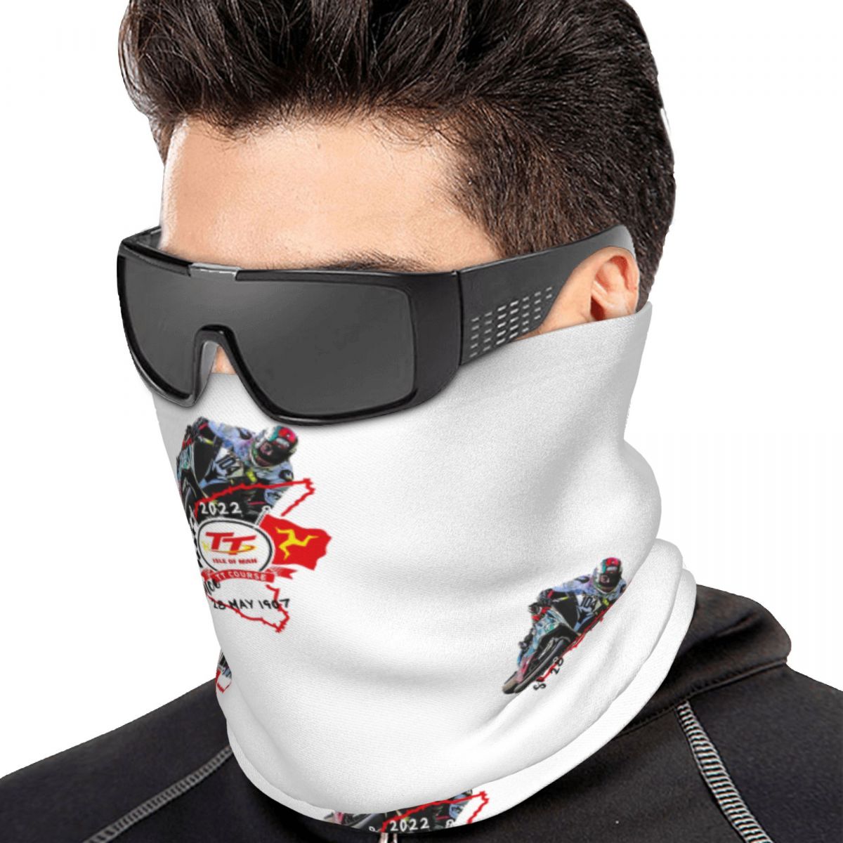 Neck Gaiter Face Cover - Cache-cou élastique multifonctionnel Isle Of Man