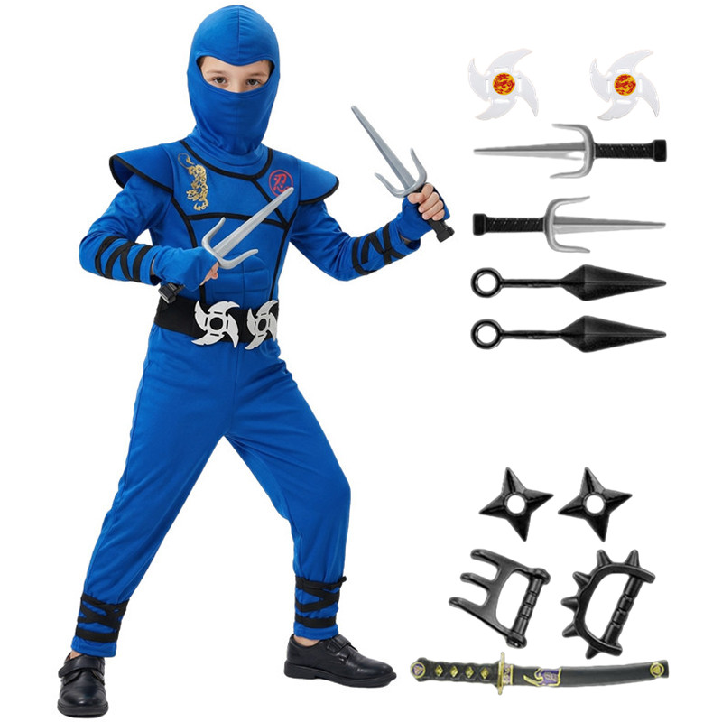 Costume de Ninja noir et bleu  - Black Face Mask Pack avis et prix