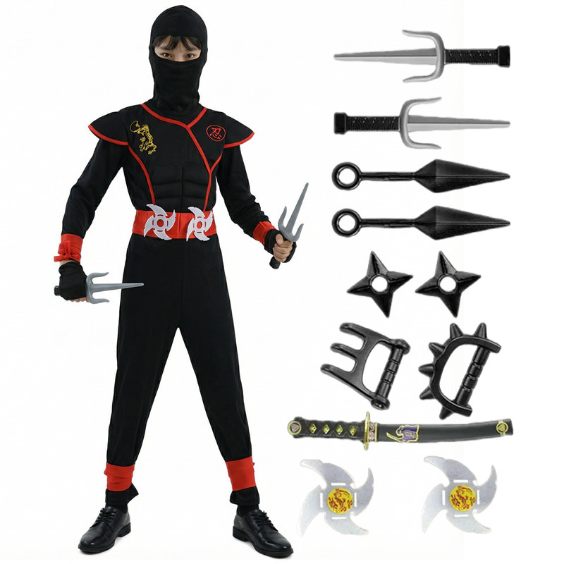 Costume de Ninja noir et bleu  - Black Face Mask Pack avis et prix
