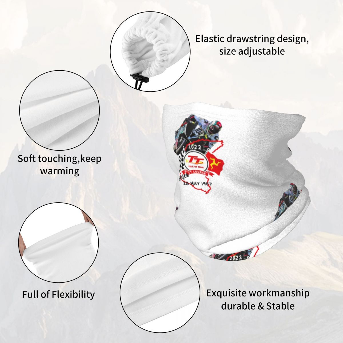 Cache-cou élastique multifonct - Neck Gaiter Face Cover avis et prix